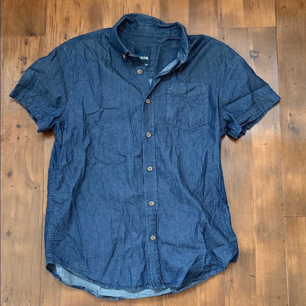 Prana Organic Men's Short-Sleeve Button-Down Shirt